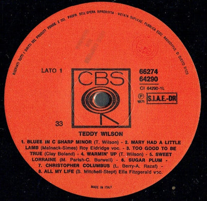 Teddy Wilson - Blues In C Sharp Minor