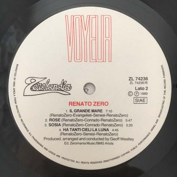 Renato Zero - Voyeur