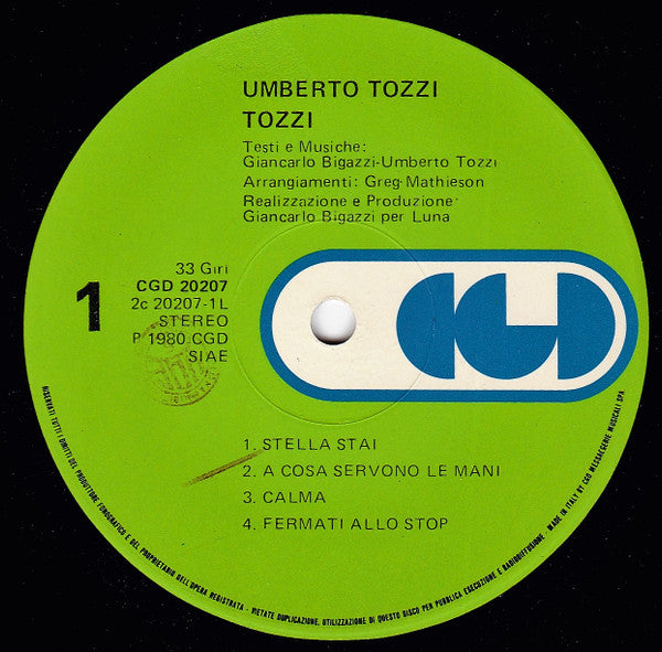 Umberto Tozzi - Tozzi