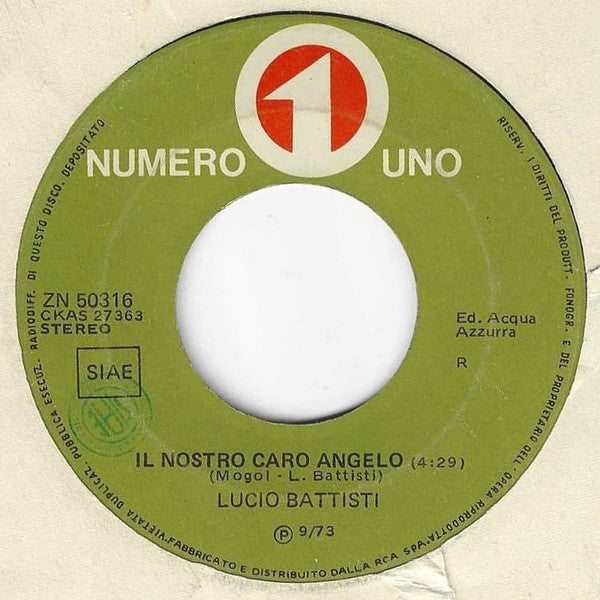 Lucio Battisti - La Collina Dei Ciliegi (7")