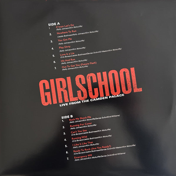 Girlschool - Live From The Camden Palace (nuovo)