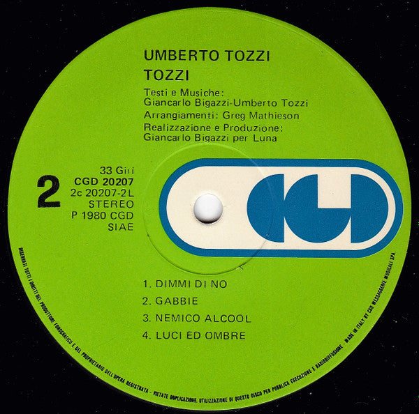 Umberto Tozzi - Tozzi