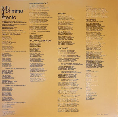 Fabrizio De André - Tutti Morimmo A Stento