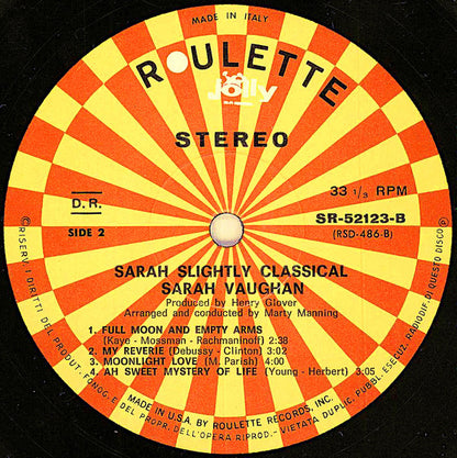 Sarah Vaughan - Sarah Slightly Classical