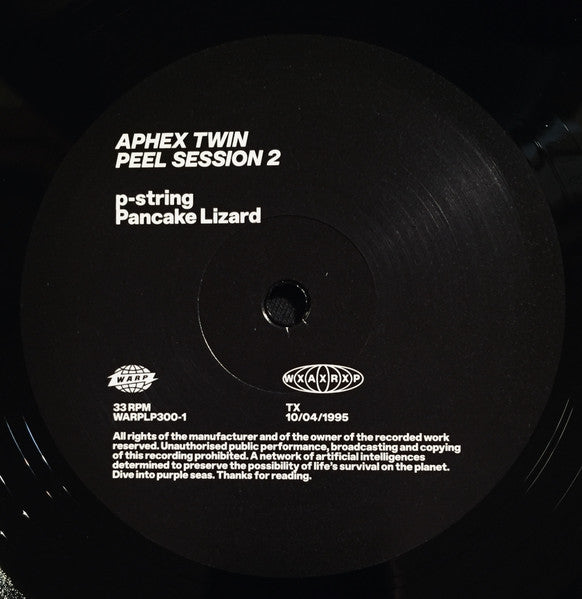 Aphex Twin - Peel Session 2 TX 10/04/95