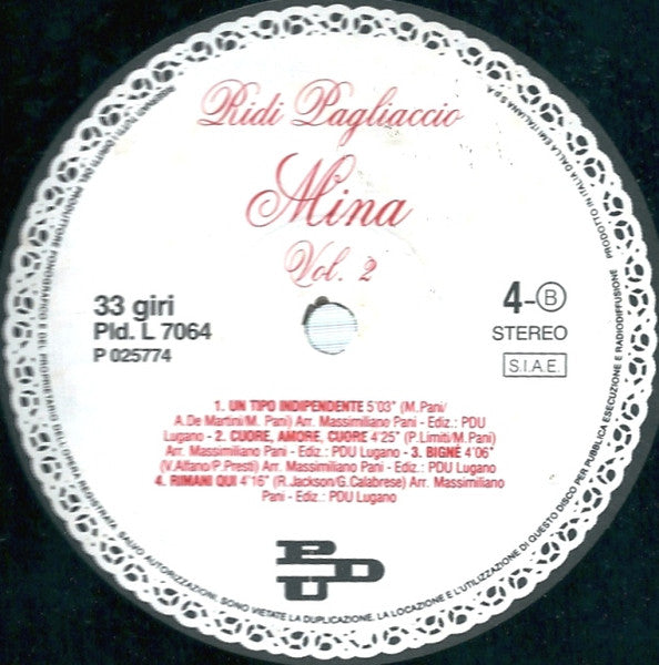 Mina - Ridi Pagliaccio