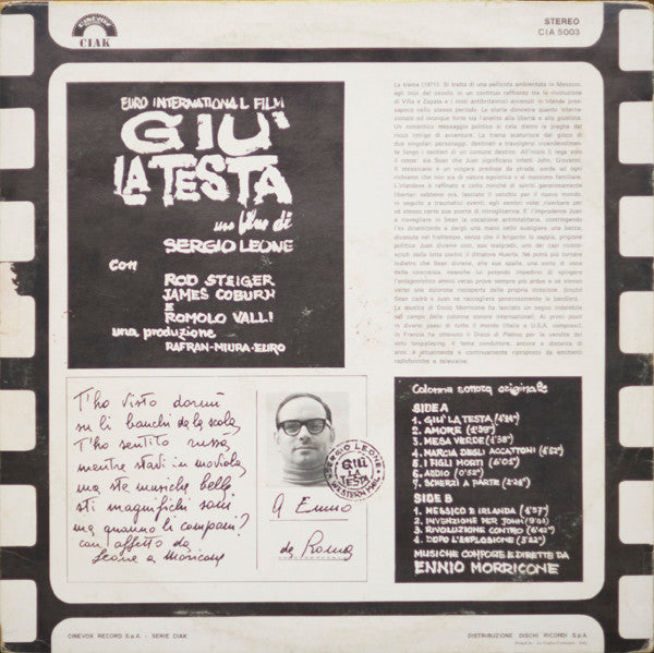Ennio Morricone - Giù La Testa (Colonna Sonora Originale)