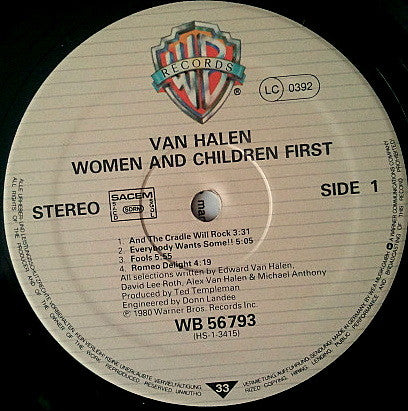 Van Halen - Women And Children First