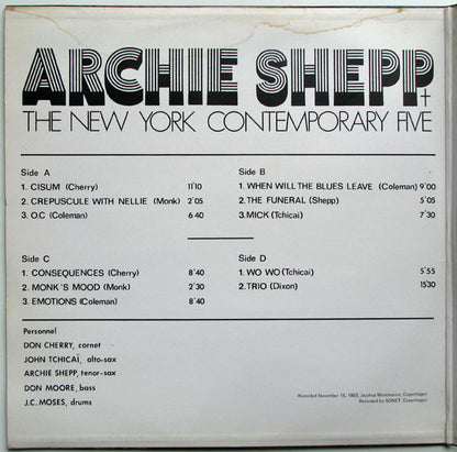 Archie Shepp - Archie Shepp + The New York Contemporary Five