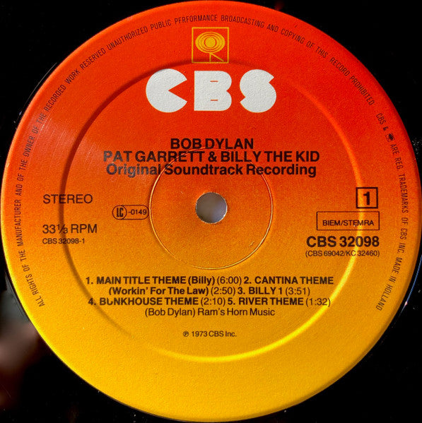 Bob Dylan - Pat Garrett & Billy The Kid