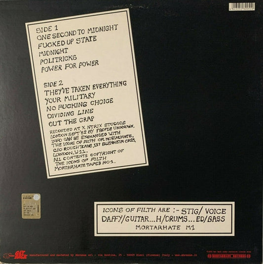 Icons Of Filth - Not On Her Majesty's Service (nuovo)