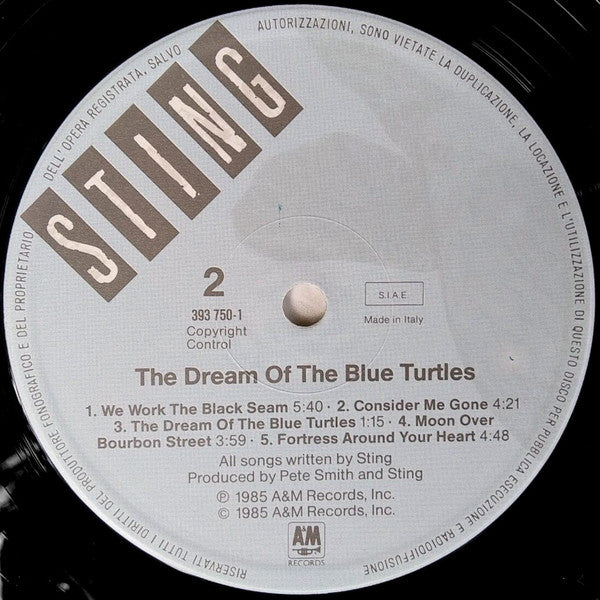 Sting - The Dream Of The Blue Turtles