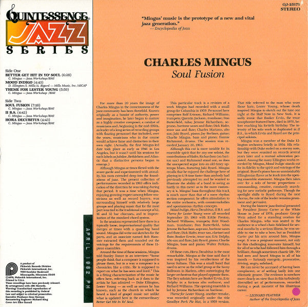 Charles Mingus - Soul Fusion