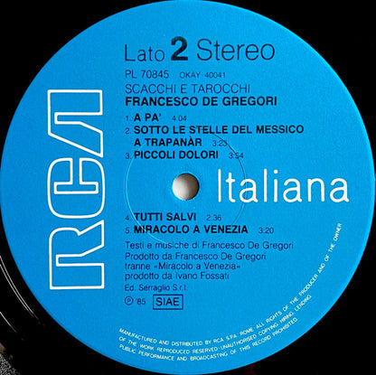 Francesco De Gregori - Scacchi E Tarocchi