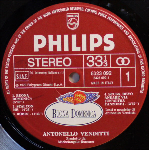 Antonello Venditti - Buona Domenica