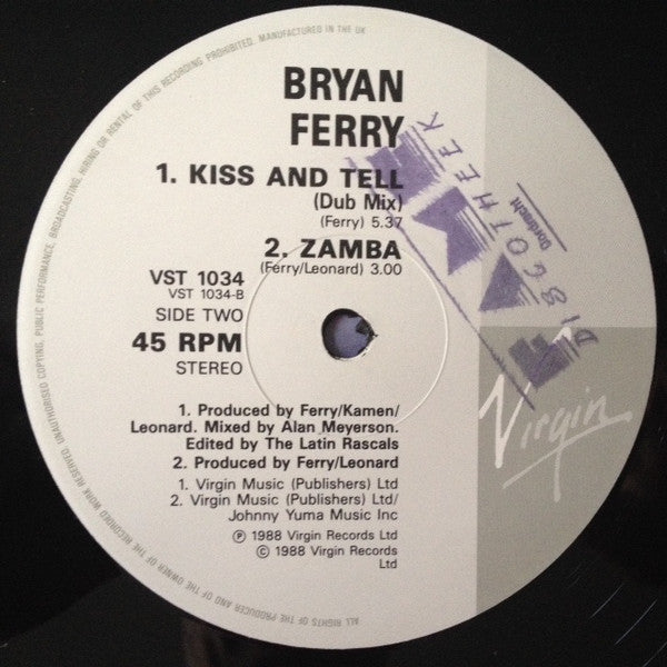 Bryan Ferry - Kiss And Tell