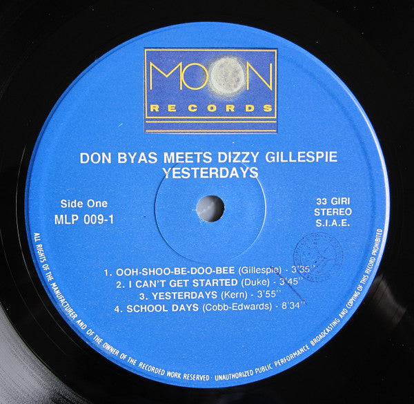 Don Byas Meets Dizzy Gillespie – Yesterdays
