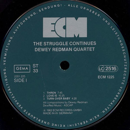 Dewey Redman Quartet - The Struggle Continues