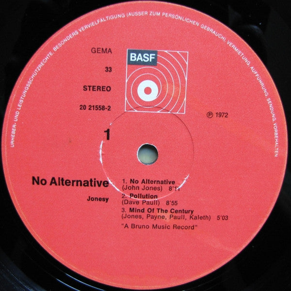 Jonesy - No Alternative