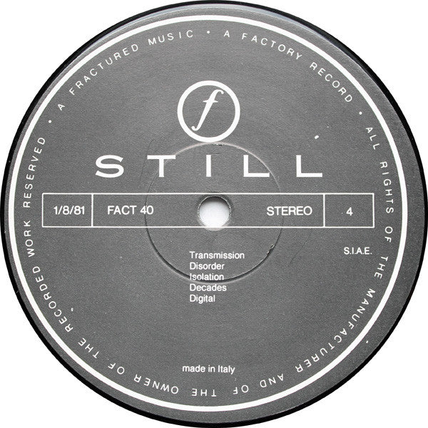 Joy Division - Still