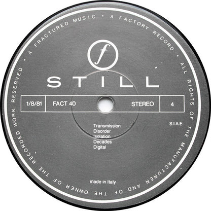 Joy Division - Still