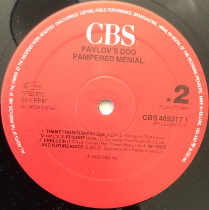 Pavlov's Dog - Pampered Menial + At The Sound Of The Bell