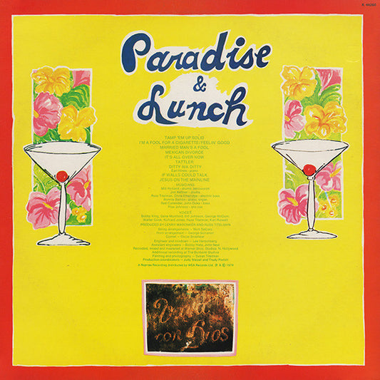 Ry Cooder - Paradise And Lunch