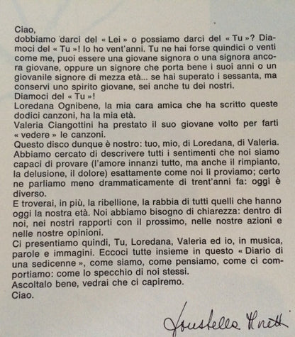 Donatella Moretti - Diario Di Una Sedicenne