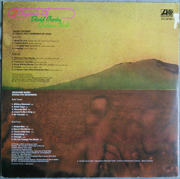 David Crosby - 2 Originals Of David Crosby & Graham Nash