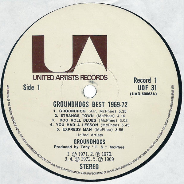 The Groundhogs - Groundhogs Best 1969-72