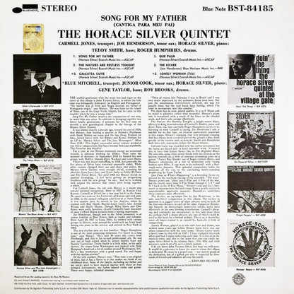 The Horace Silver Quintet - Song For My Father