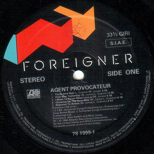 Foreigner - Agent Provocateur