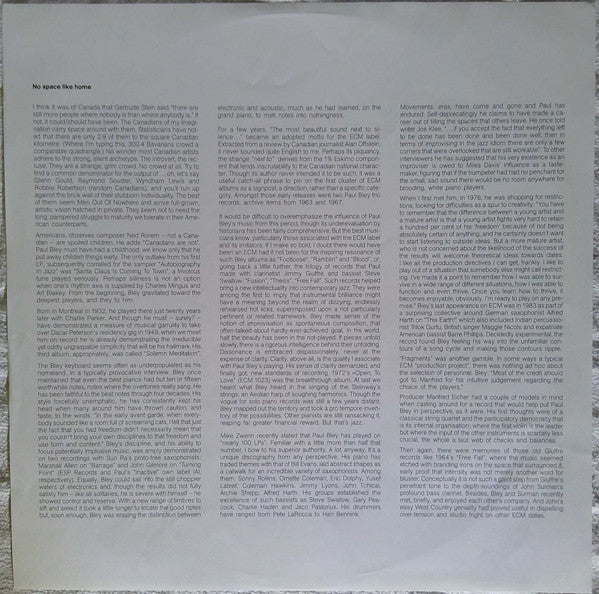 Paul Bley - Fragments