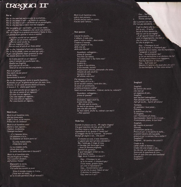 Renato Zero - Tregua