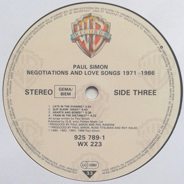 Paul Simon - Negotiations And Love Songs (1971-1986)