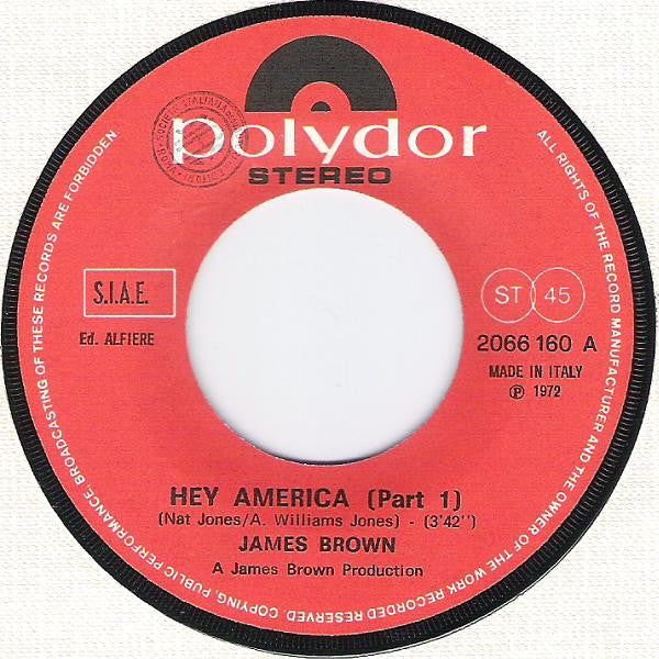 James Brown - Hey America (7")