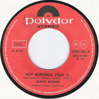 James Brown - Hey America (7")