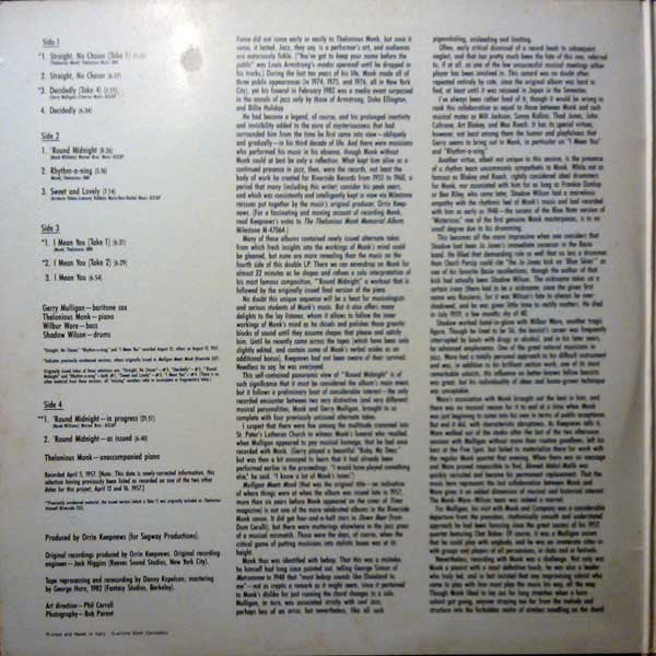 Thelonious Monk - 'Round Midnight
