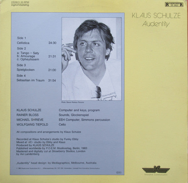 Klaus Schulze - Audentity