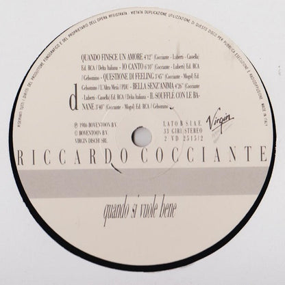 Riccardo Cocciante - Quando Si Vuole Bene