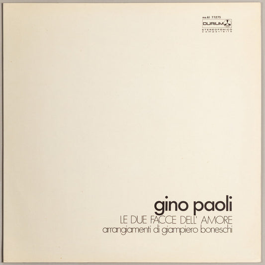 Gino Paoli - Le Due Facce Dell'Amore