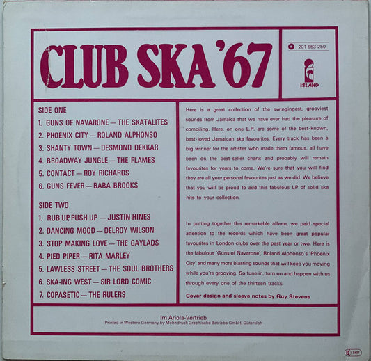 Various - Club Ska '67