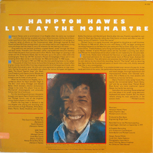 Hampton Hawes - Live At The Montmartre