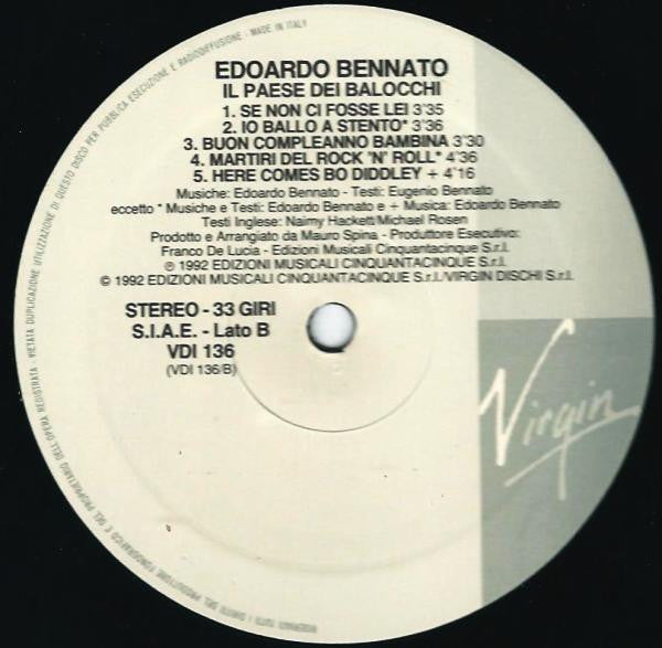 Edoardo Bennato - Il Paese Dei Balocchi