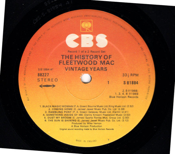 Fleetwood Mac - The History Of Fleetwood Mac - Vintage Years