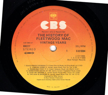 Fleetwood Mac - The History Of Fleetwood Mac - Vintage Years