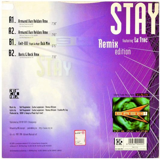 Sash! - Stay (Remix Edition)