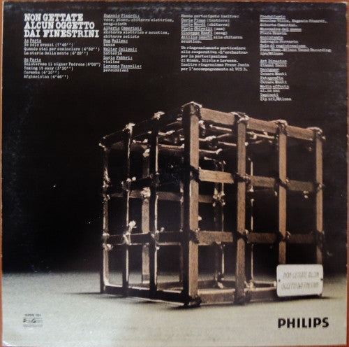 Eugenio Finardi - Non Gettate Alcun Oggetto Dai Finestrini