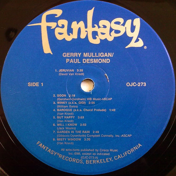 Gerry Mulligan Quartet - Gerry Mulligan/Paul Desmond