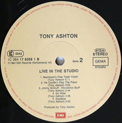 Tony Ashton - Live In The Studio